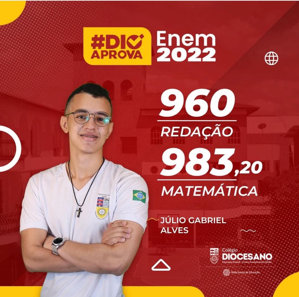 “Minha meta era gabaritar”, diz estudante do Colégio Diocesano – RJE que quase fechou a prova de matemática do Enem