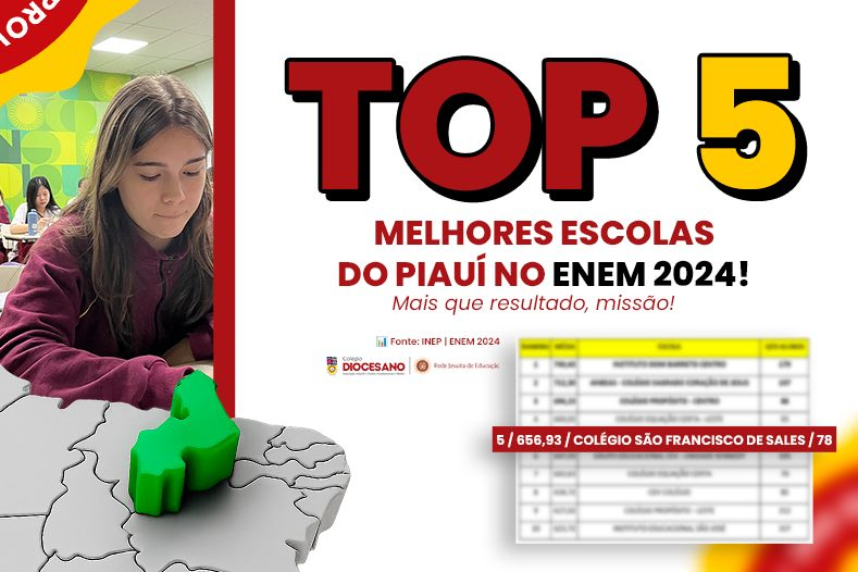 Banner - Diocesano no top 5 da educação piauiense