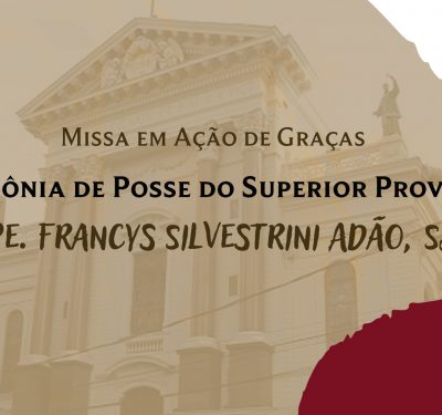 Posse do novo Superior Provincial dos Jesuítas do Brasil será transmitida ao vivo neste sábado (22)