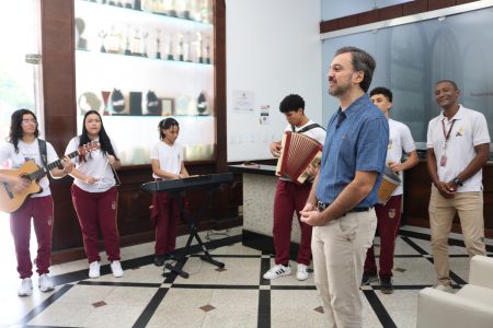 Provincial dos Jesuítas no Brasil visita o Colégio Diocesano e reforça laços com a missão educativa da Companhia de Jesus