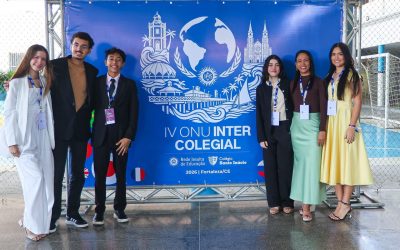 Estudantes do Diocesano compartilham experiências na IV ONU Intercolegial da RJE